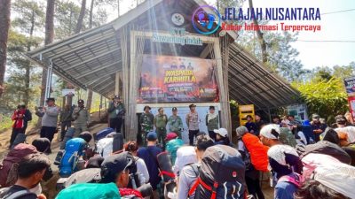 Polsek Sawangan dan Polresta Magelang Patroli Cegah Karhutla di Jalur Pendakian Merbabu via Suwanting
