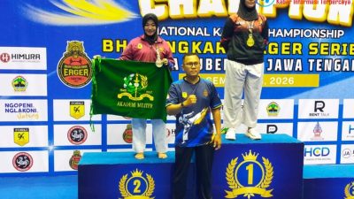 Dalam National Karate Championship Bhayangkara Eager Series II 2026, Kontingen Karate Akmil Raih 9 Medali