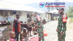 Babinsa 1714-01/Mulia Ulia Ada Apa ke Kampung Kulon Enggame, Distrik Pagalemea ?