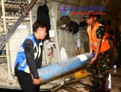 Hercules TNI AU Bawa Alat Topang Perjuangan Pasukan Karhutla Kalsel