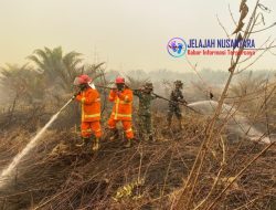 TNI Perkuat Penanganan Karhutla Sektor Selatan Kalbar