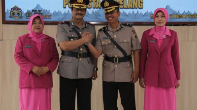 Sertijab Kasatintelkam Polresta Magelang, Kompol Suprijanto Terima Tongkat Estafet