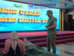 Gubernur Akmil Pimpin Donor Darah dalam Rangka HUT ke-69 Akademi Militer